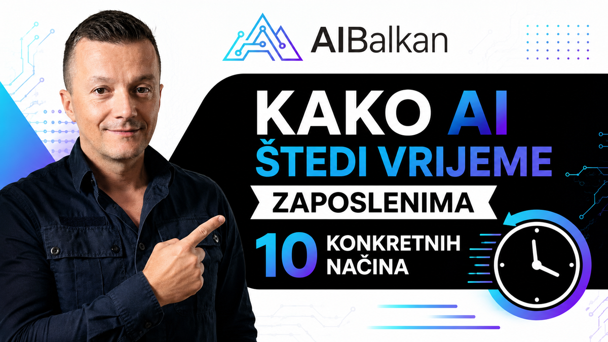 Kako AI štedi vrijeme zaposlenima 10 konkretnih načina