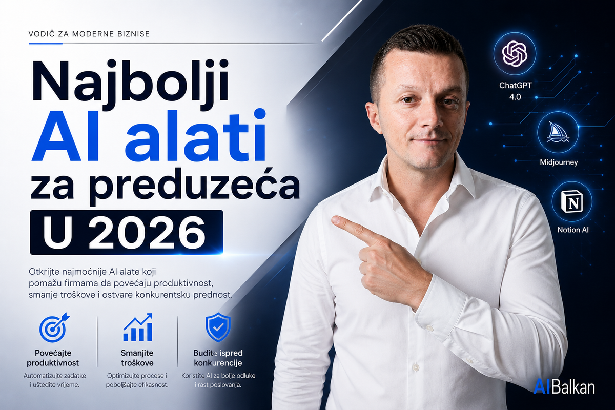 Najbolji AI alati za preduzeća u 2026