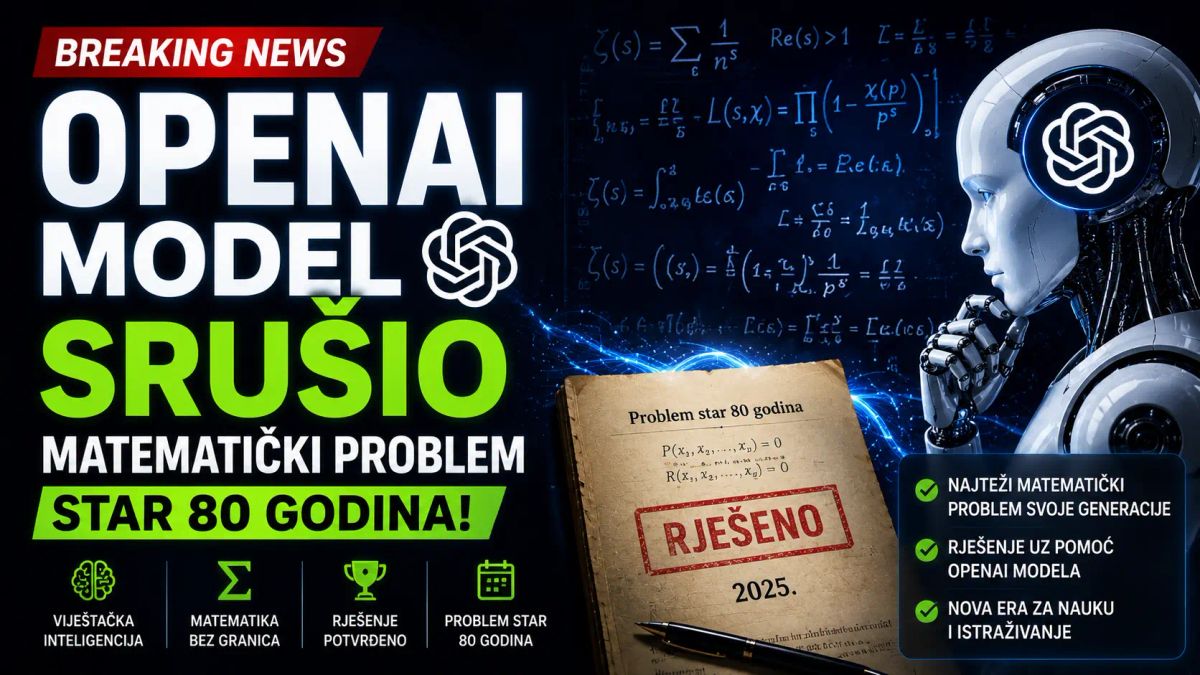 OpenAI model srušio matematički problem star 80 godina