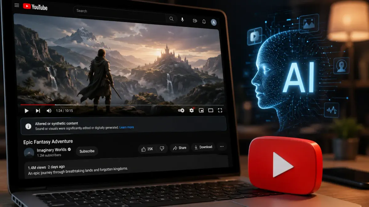 Od sada YouTube automatski označava AI video sadržaj