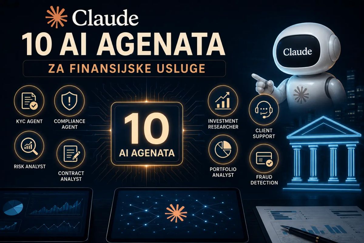 Claude lansirao 10 AI agenata za finansijske usluge