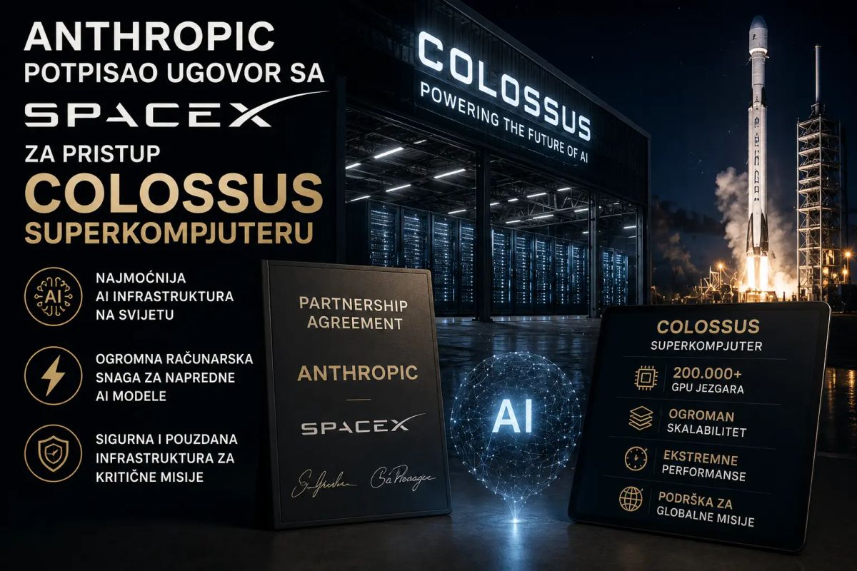 Anthropic potpisao ugovor sa SpaceX-om za pristup Colossus superkompjuteru