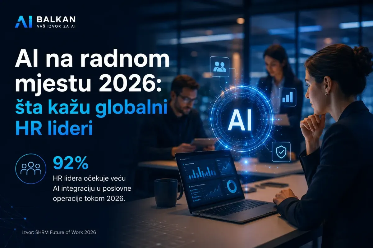 AI na radnom mjestu 2026: šta kažu globalni HR lideri