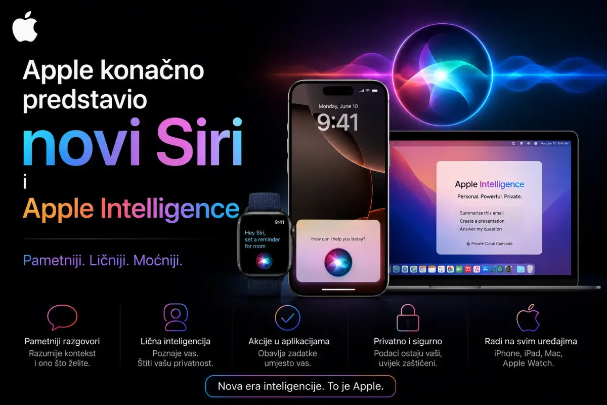 Apple konačno predstavio novi Siri i Apple Intelligence