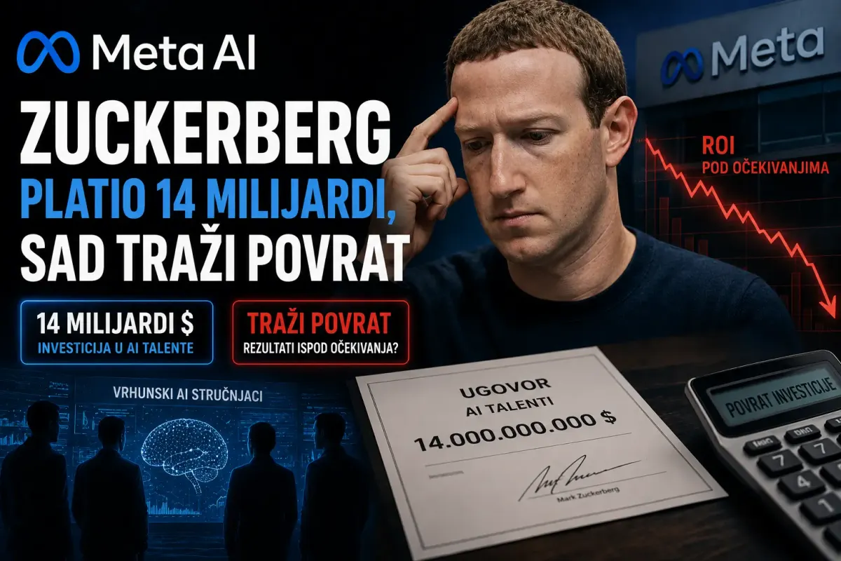 Meta AI Zuckerberg platio 14 milijardi, sad traži povrat
