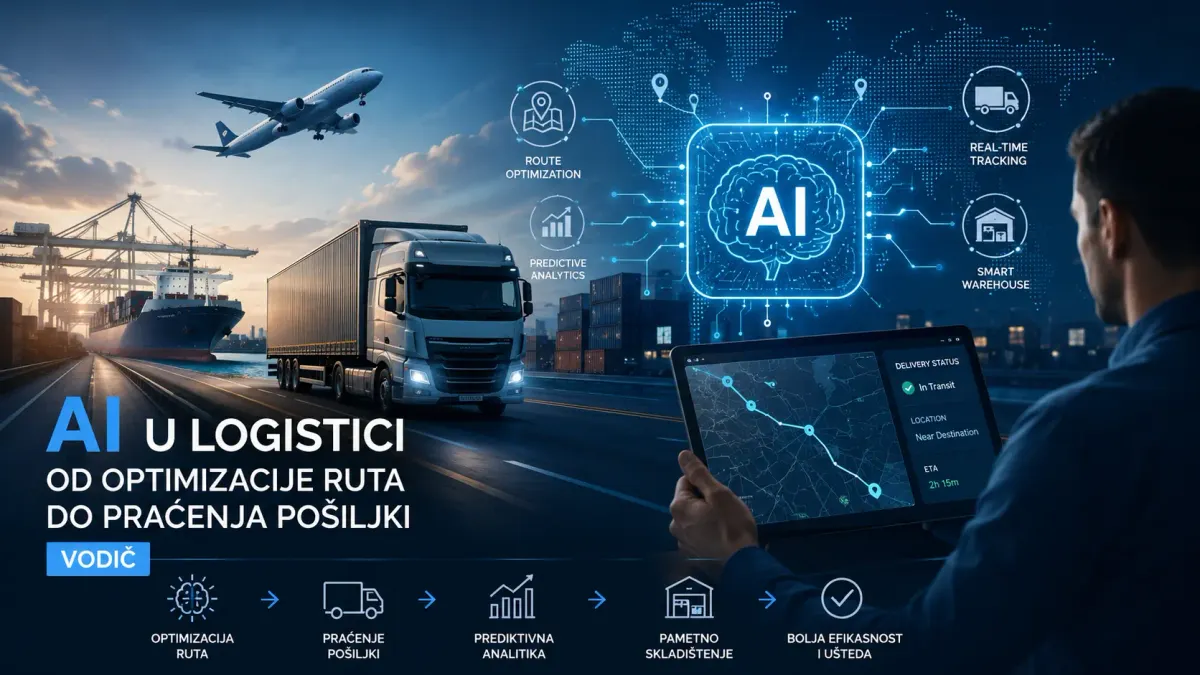AI u logistici od optimizacije ruta do praćenja pošiljki (Vodič)
