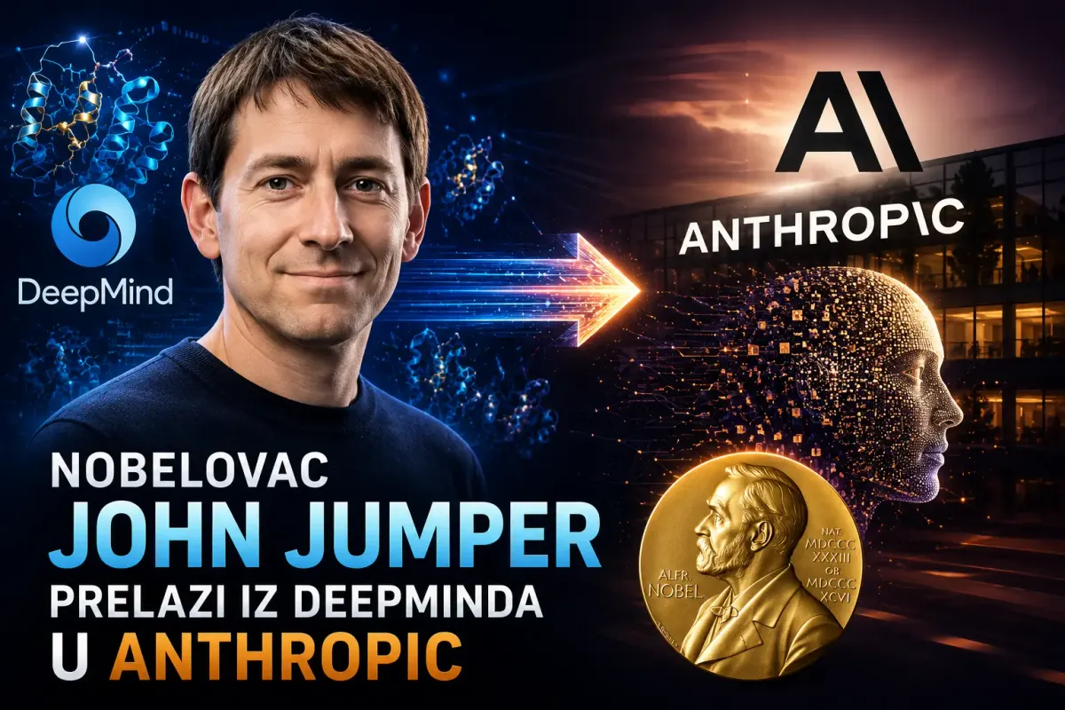 Nobelovac John Jumper prelazi iz DeepMinda u Anthropic