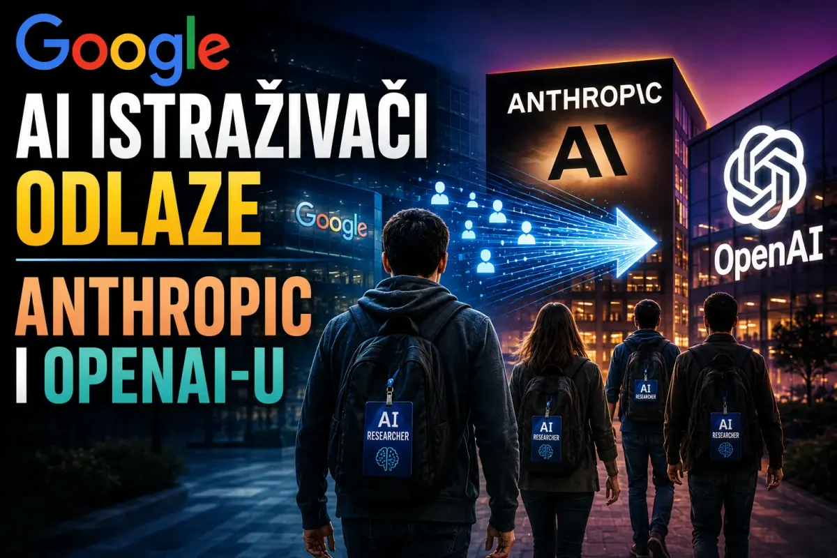 Google AI istraživači odlaze Anthropicu i OpenAI-u