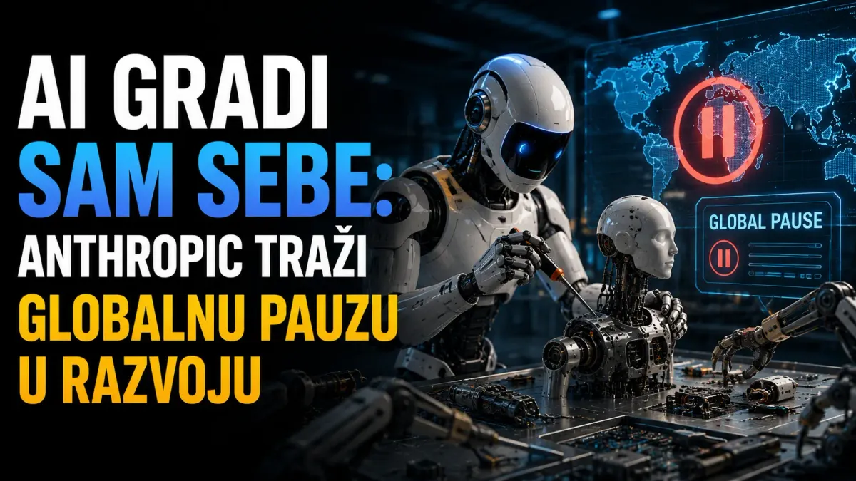 AI gradi sam sebe Anthropic traži globalnu pauzu u razvoju