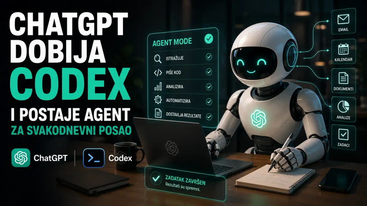 ChatGPT dobija Codex i postaje agent za svakodnevni posao