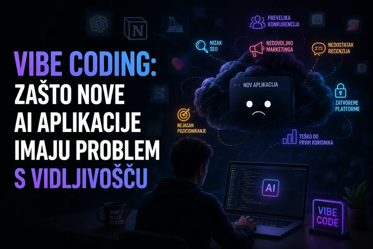 Vibe coding zašto nove AI aplikacije imaju problem s vidljivošću