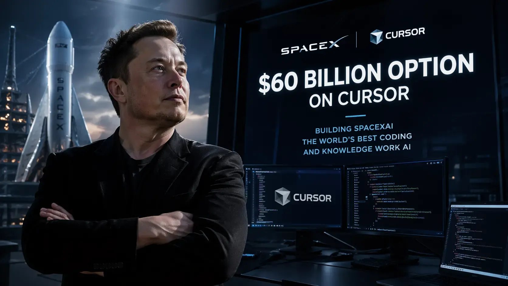 SpaceX planira kupovinu Cursora za 60 milijardi dolara