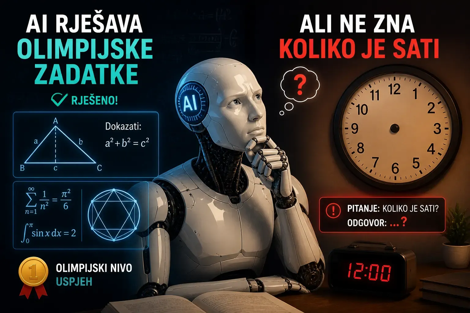 AI rješava olimpijske zadatke, ali ne zna koliko je sati