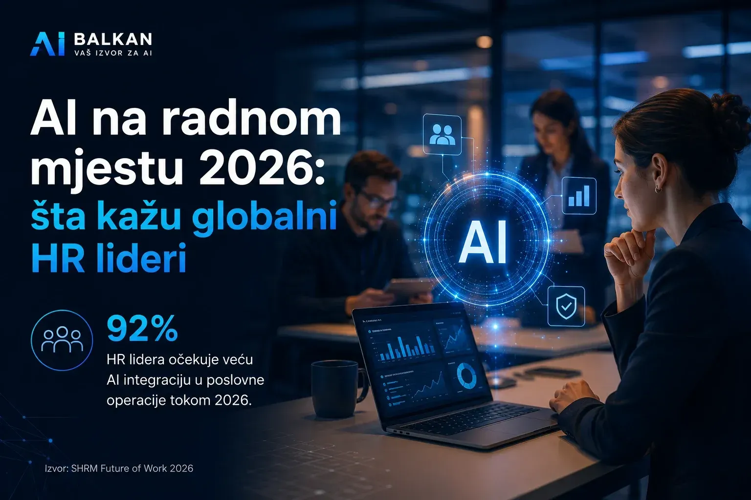 AI na radnom mjestu 2026: šta kažu globalni HR lideri