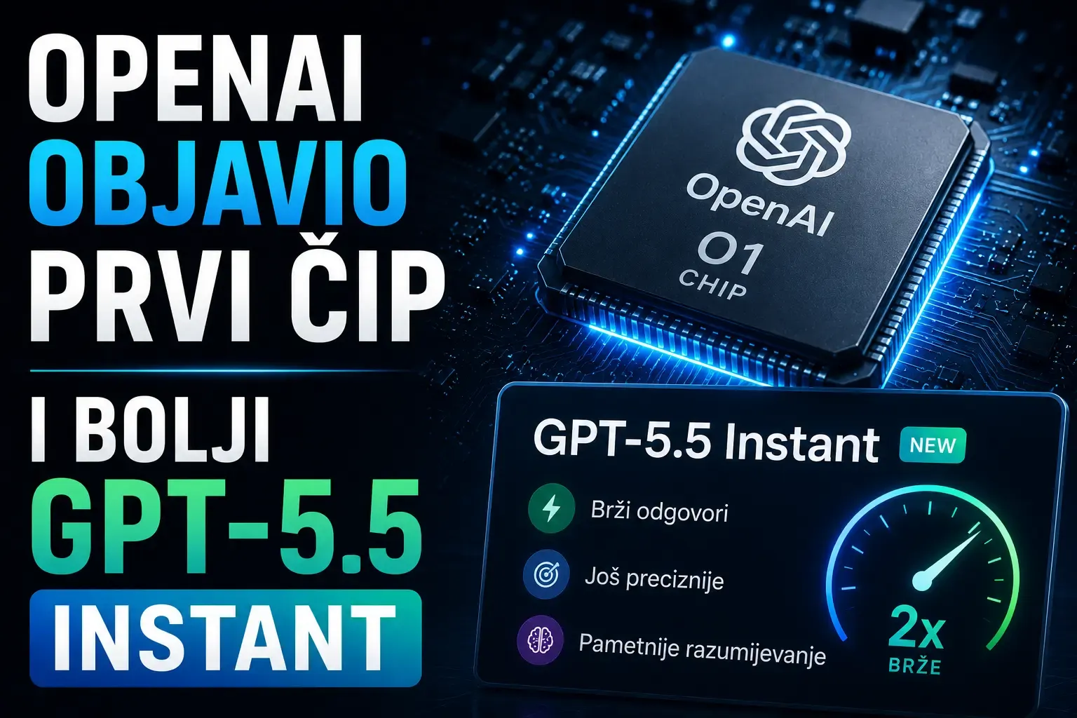 OpenAI objavio prvi čip i bolji GPT-5.5 Instant