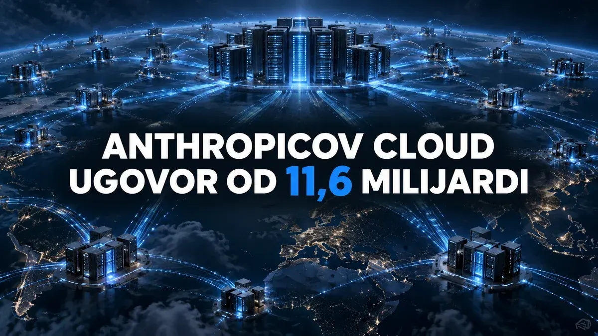 Globalna mreža podatkovnih centara uz naslov o Anthropicovom cloud ugovoru vrijednom 11,6 milijardi dolara