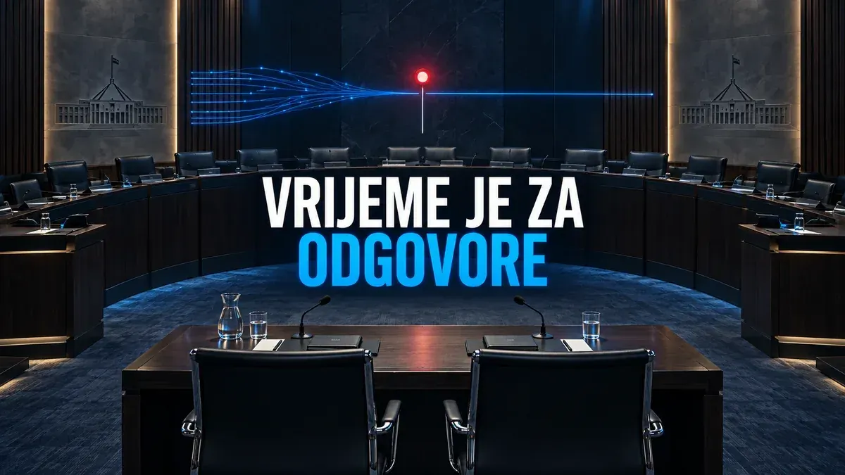 Australijski parlament i dva prazna mjesta za čelnike AI kompanija uz naslov Vrijeme je za odgovore