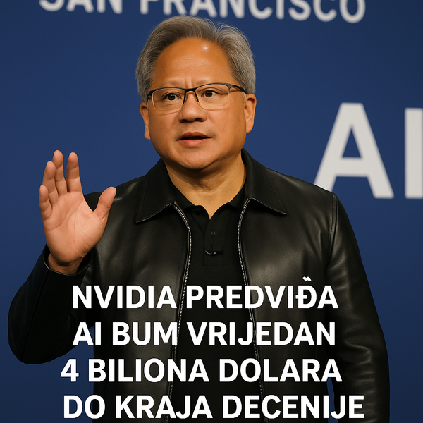 Nvidia predviđa AI bum vrijedan 4 biliona dolara do kraja decenije