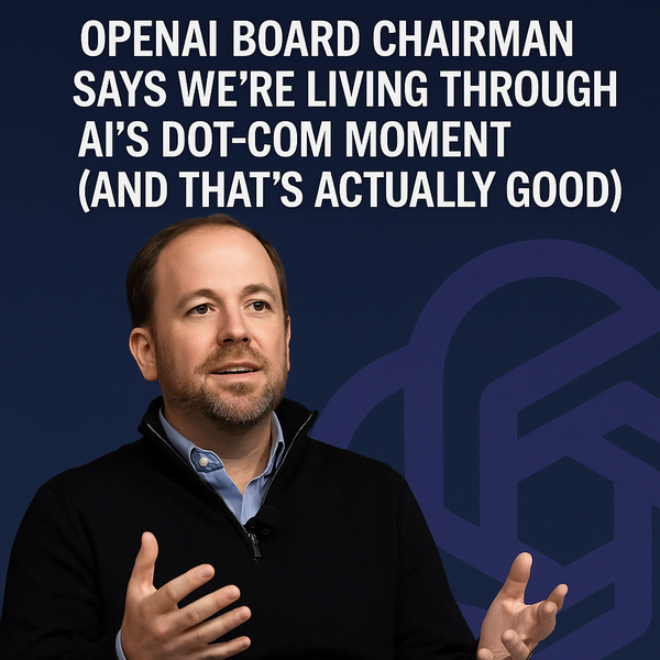 AI prolazi kroz svoj dot-com trenutak: šta znači izjava predsjednika Odbora OpenA