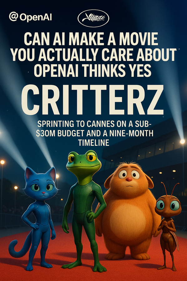 OpenAI snima prvi veliki AI film, premijera u Kanu, stiže za 9 mjeseci i 30 miliona dolara