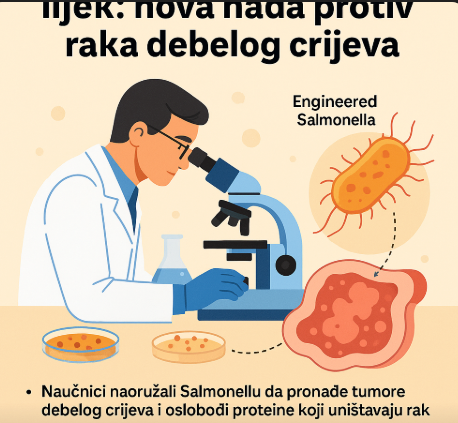 Bakterije pretvorene u lijek: nova nada protiv raka debelog crijeva