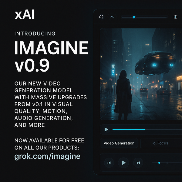 Trka za AI video dominaciju se zahuktava: xAI lansirao Imagine v0.9