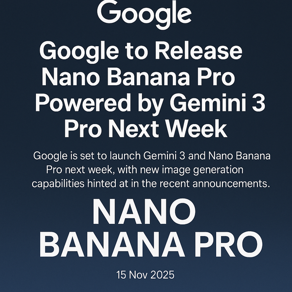 Google lansira Nano Banana Pro sa Gemini 3 Pro sljedeće sedmice