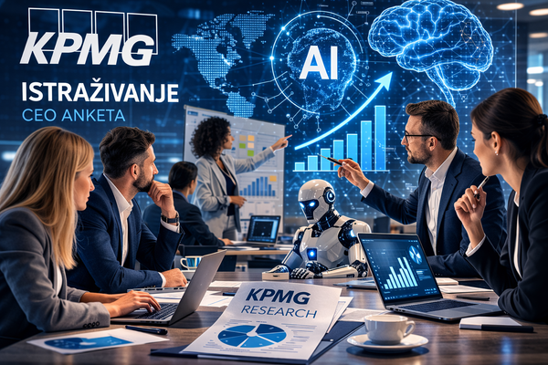 KPMG: AI zapošljavanje 55% CEO-a povećava broj radnika zbog AI
