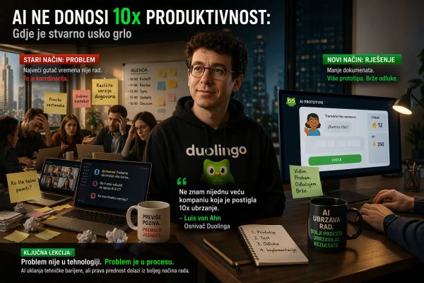 AI ne donosi 10x produktivnost gdje je stvarno usko grlo