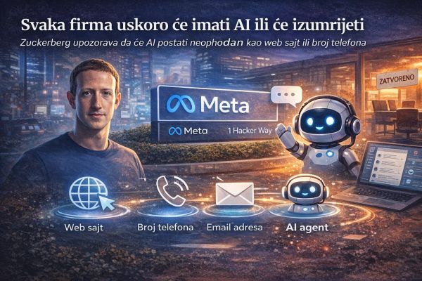 Svaka firma će imati AI ili će nestati sa tržišta, kaže Zuckerberg tvorac Facebook-a
