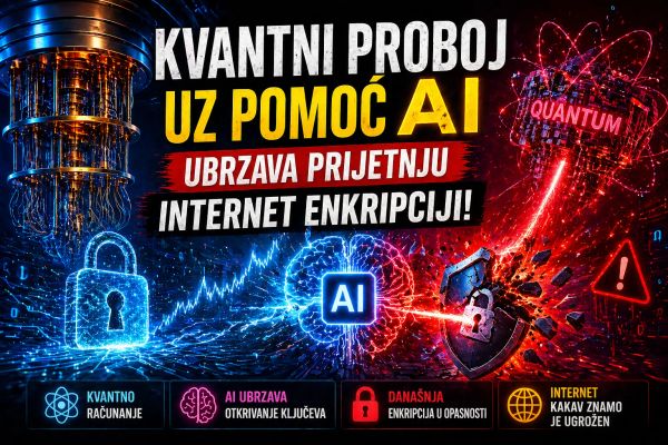 Kvantni proboj uz pomoć AI ubrzava prijetnju internet enkripciji