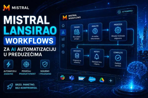 Mistral lansirao Workflows za AI automatizaciju u preduzećima