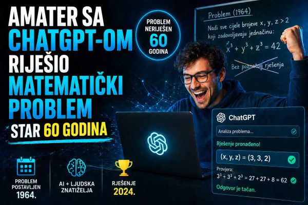 Amater sa ChatGPT-om riješio matematički problem star 60 godina