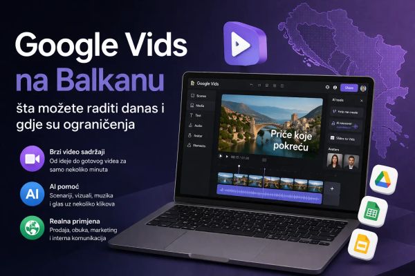 Google Vids na Balkanu: šta stvarno možete uraditi danas i gdje su ograničenja