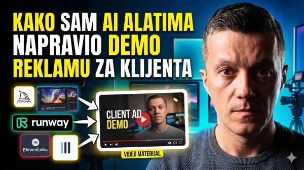 Kako sam AI alatima napravio demo video reklamu za klijenta (video materijal)