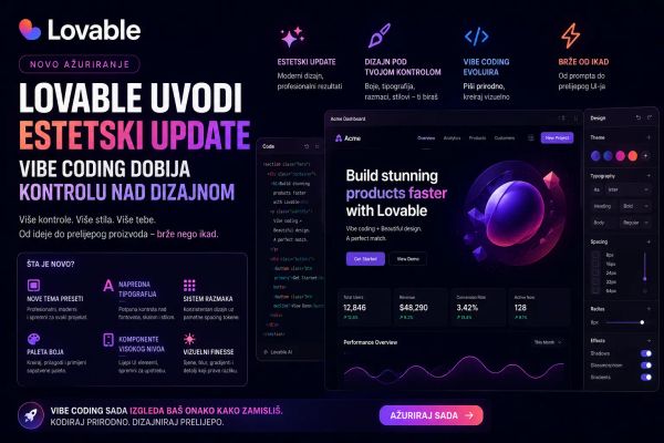 Lovable uvodi estetski update vibe coding dobija kontrolu nad dizajnom