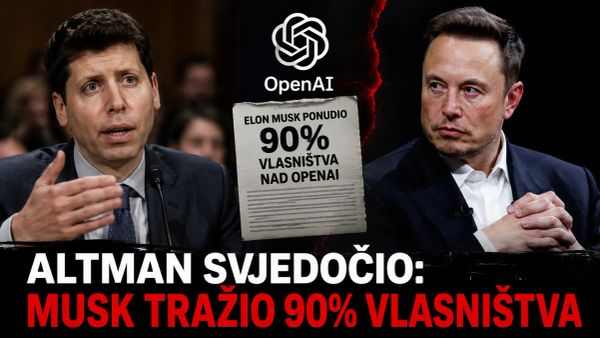 Altman svjedočio. Musk tražio 90 posto vlasništva nad OpenAI