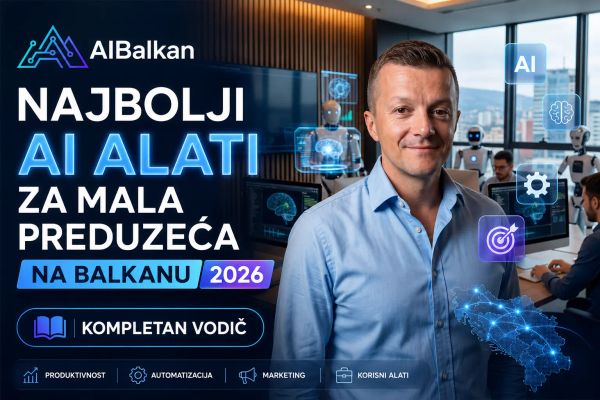 Najbolji AI alati za mala preduzeća na Balkanu 2026: kompletan vodič