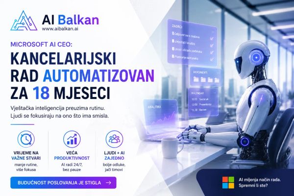 Microsoft AI CEO kancelarijski rad automatizovan za 18 mjeseci
