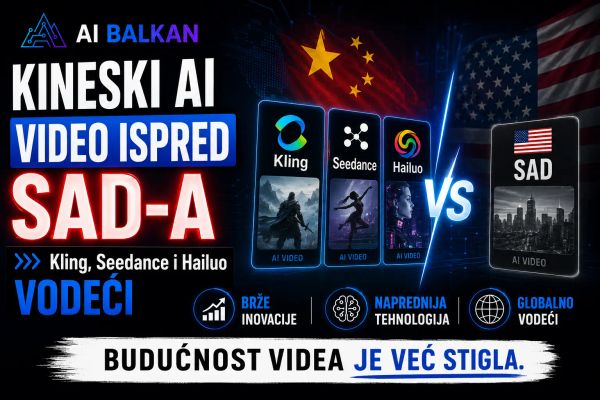 Kineski AI video ispred SAD-a Kling, Seedance i Hailuo vodeći