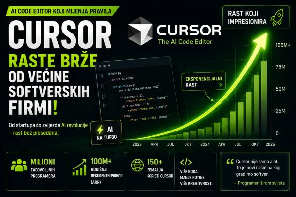 Cursor raste brže od većine softverskih firmi