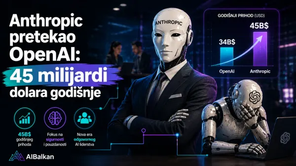 Anthropic pretekao OpenAI sa 45 milijardi dolara godišnje