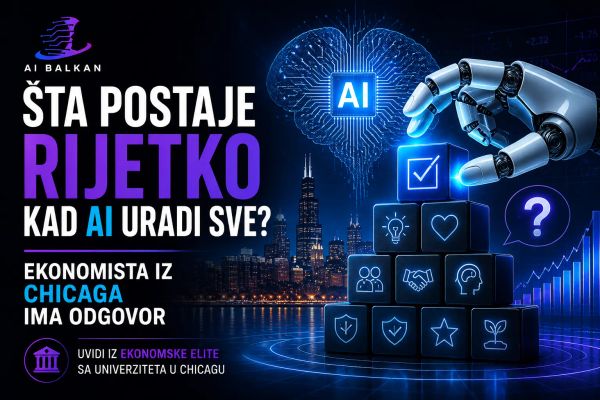 Šta postaje rijetko kad AI uradi sve? Ekonomista iz Chicaga ima odgovor