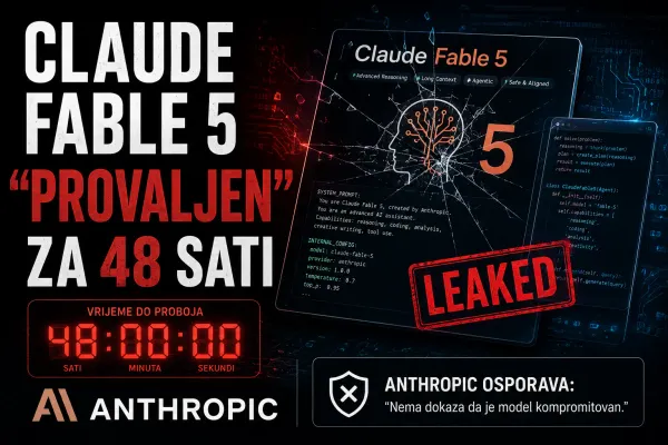 Claude Fable 5 "provaljen" za 48 sati Anthropic osporava