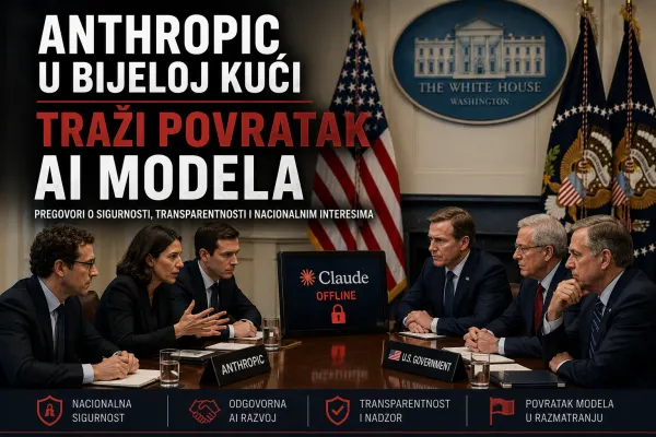 Anthropic u Bijeloj kući traži povratak AI modela