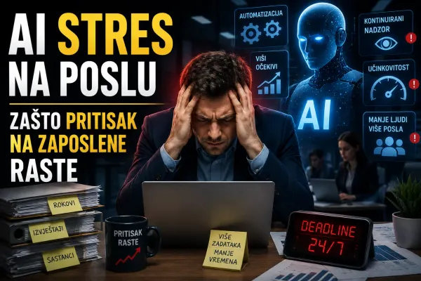 AI stres na poslu zašto pritisak na zaposlene raste