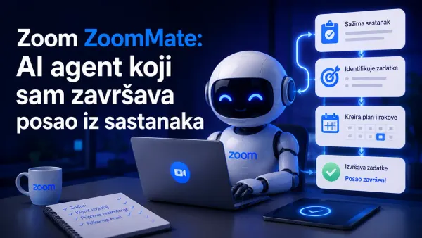 Zoom ZoomMate AI agent koji sam završava posao iz sastanaka