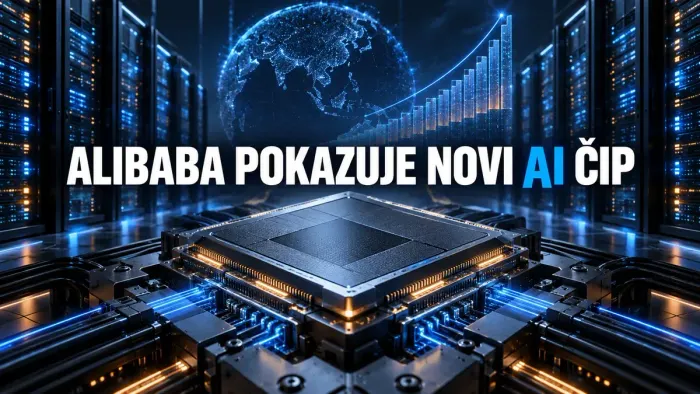 Alibabin AI čip Zhenwu V900 u data centru sa planom rasta Qwen 4 modela.