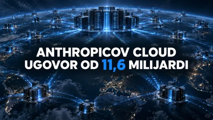 Globalna mreža podatkovnih centara uz naslov o Anthropicovom cloud ugovoru vrijednom 11,6 milijardi dolara