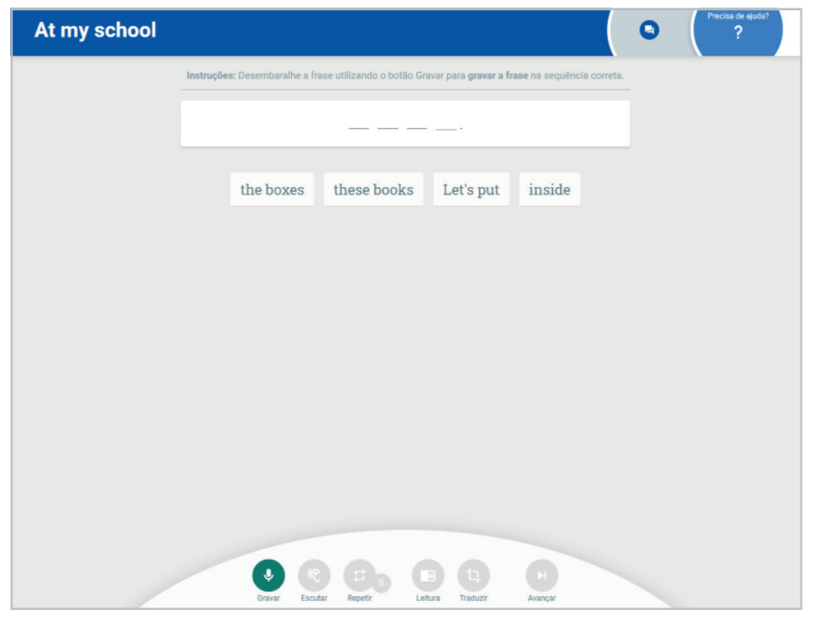 Exercícios de inglês online raciocínio